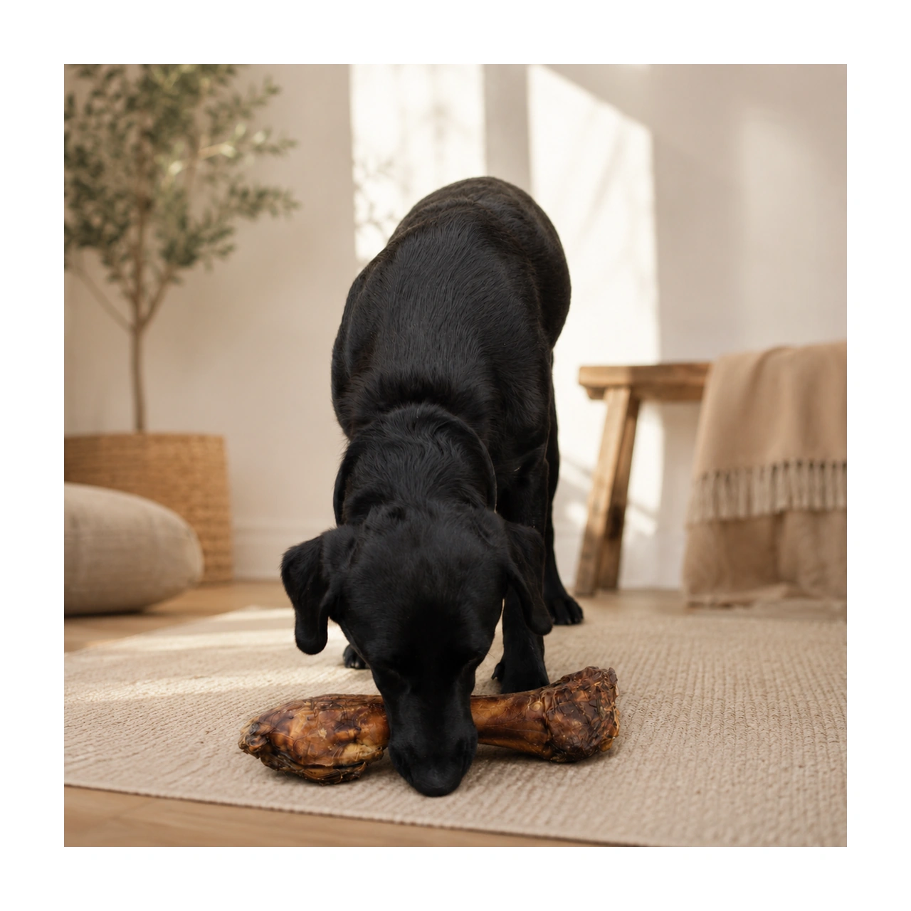 Snackit Hesteben 1 stk - tørret hesteben til hund